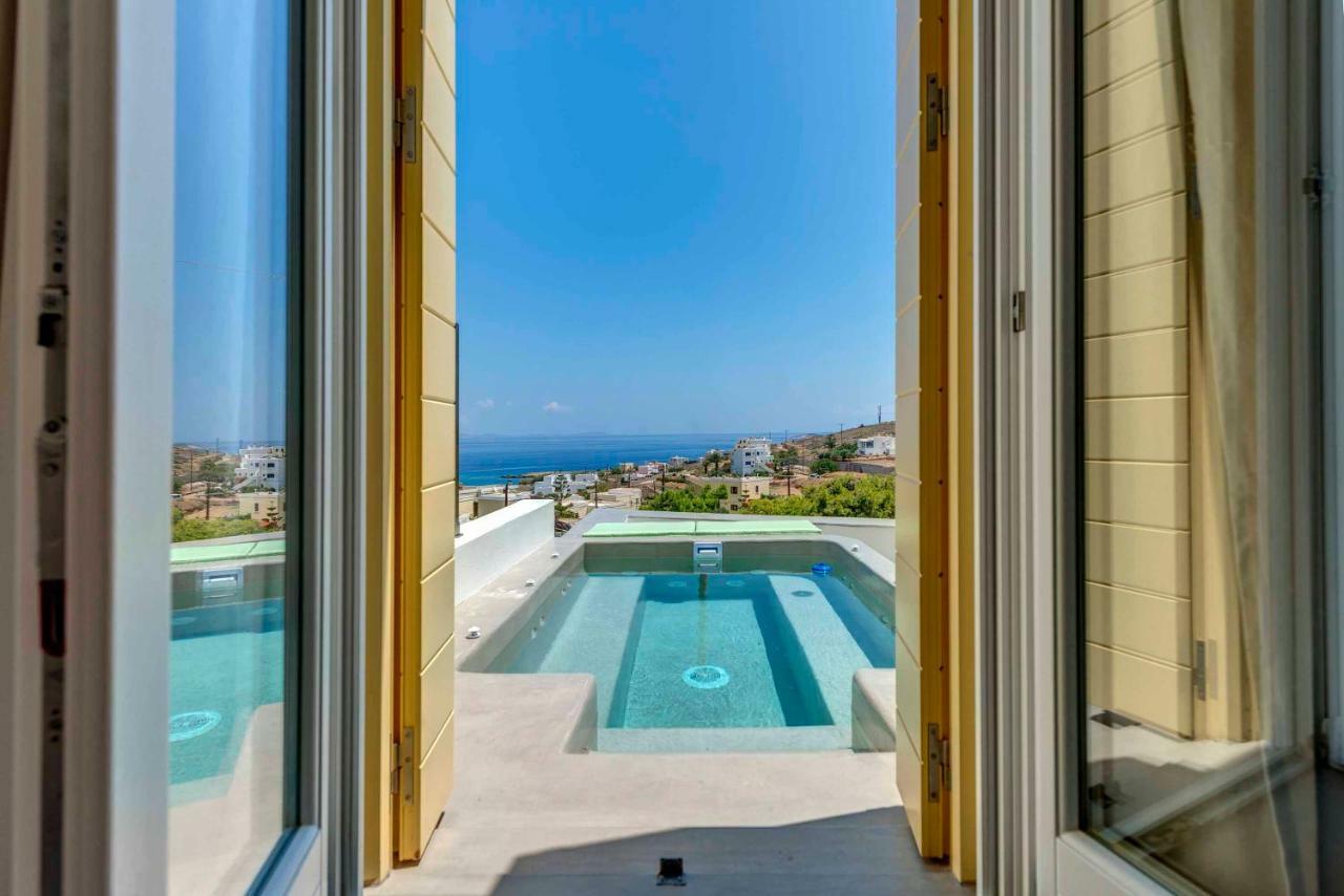 Villa Alba In Syros With Private Jacuzzi Azolimnos Esterno foto